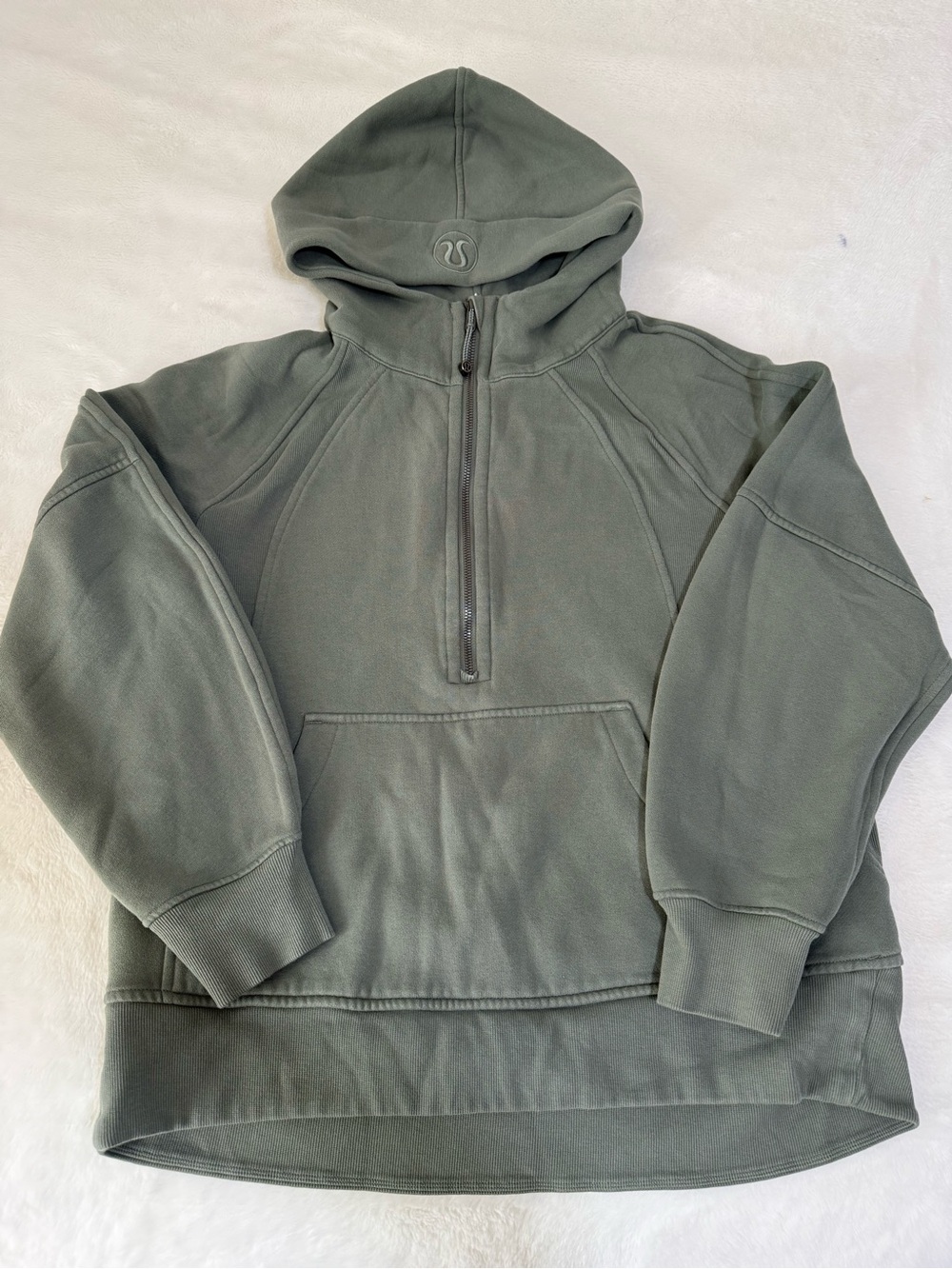 lululemon athletica Sage Green Half-Zip Hoodie set